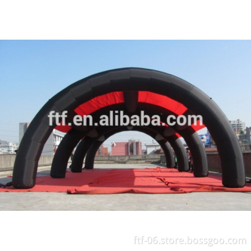 2016 Giant PVC Tarpaulin Black Inflatable Arch Tent For Outdoor Activities Tent
